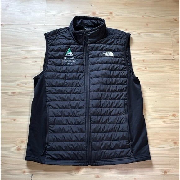North Face Vest Mens Size Large Black Puffer Full Zip Outdoors - Picture 1 of 8
